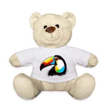 Toucan - Teddy Bear - white - Front