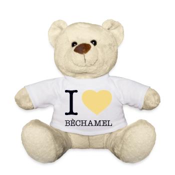 J’ADORE LA BÉCHAMEL - Nounours - blanc - Devant