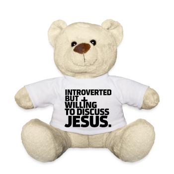 Faith for introverts - Teddy Bear - white - Front