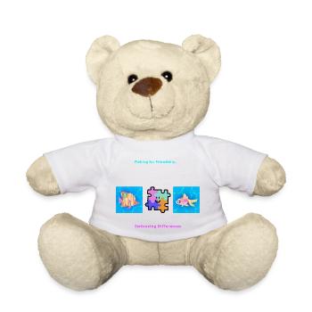 Pêcher l’amitié Accepter les différences - Nounours - blanc - Devant