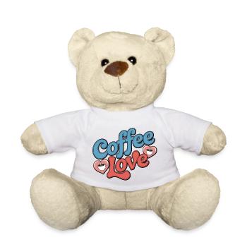 coffee love - amour du café - Nounours - blanc - Devant