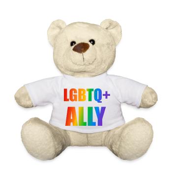 LGBTQ Ally - Teddy Bear - white - Front