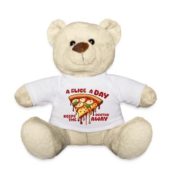 Pizza Pizza Pizza! - Teddy - Weiß - Vorne