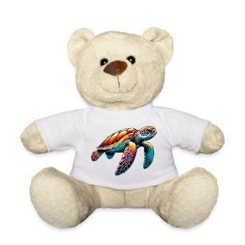 Turtle - Teddy Bear - white - Front