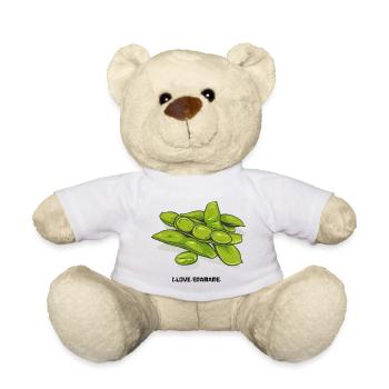 Edamame // Illustration - Teddy Bear - white - Front