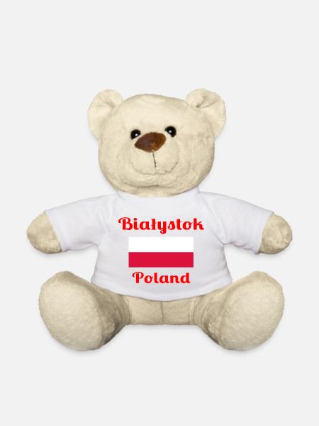 Białystok Poland - Stylish prints - Teddy Bear - white