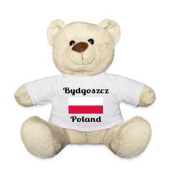 Bydgoszcz Poland - Stylish prints - Teddy Bear - white - Front