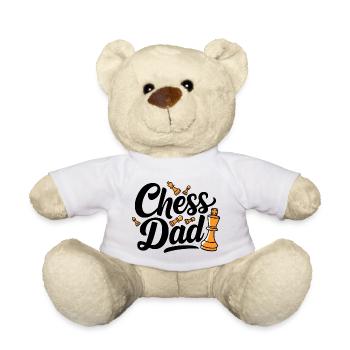 Chess Dad Chess Saying Quote - Teddy Bear - white - Front