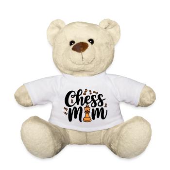 Chess Mom Schach Spruch Zitat - Teddy - Weiß - Vorne