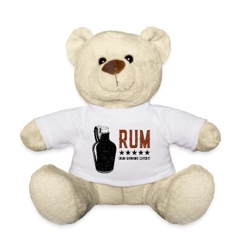 Rum - Drinking Expert Rumtrinker - Teddy Bear - white - Front