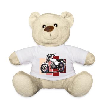 S51 (white) // Illustration - Teddy Bear - white - Front