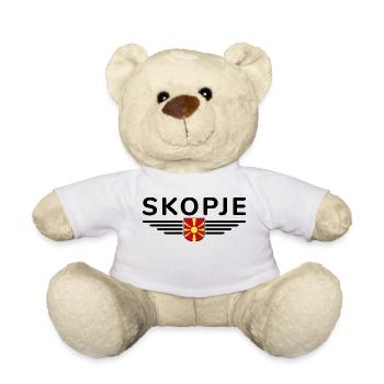 Skopje Design – for Macedonia fans - Teddy Bear - white - Front