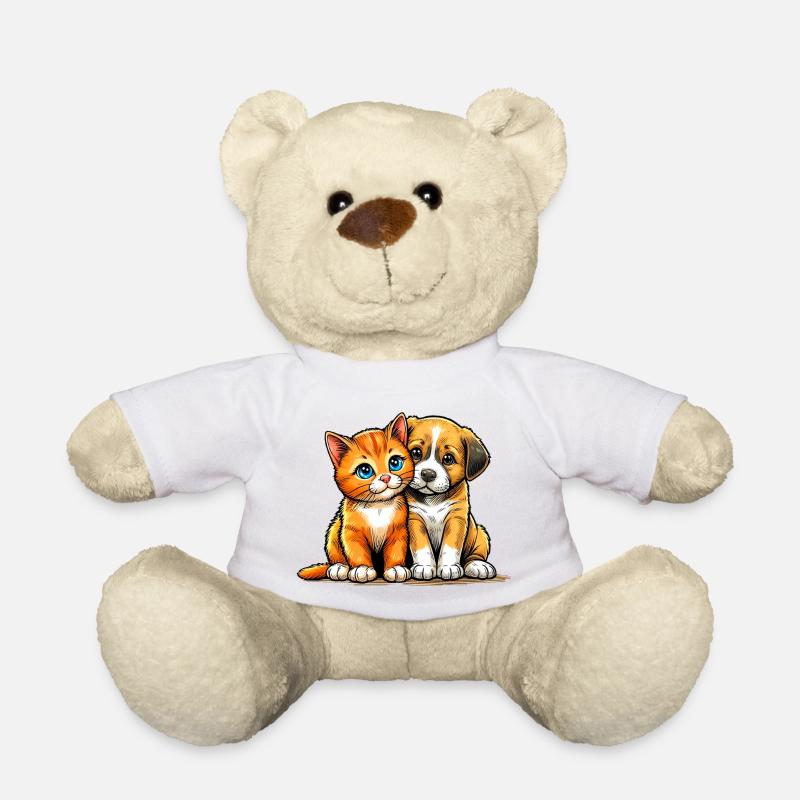 Hund und Katze - Teddy - Weiß