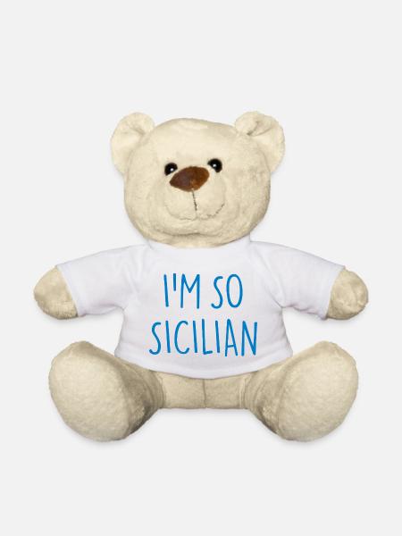I'M SO SICILIAN Sizilien - Teddy - Weiß