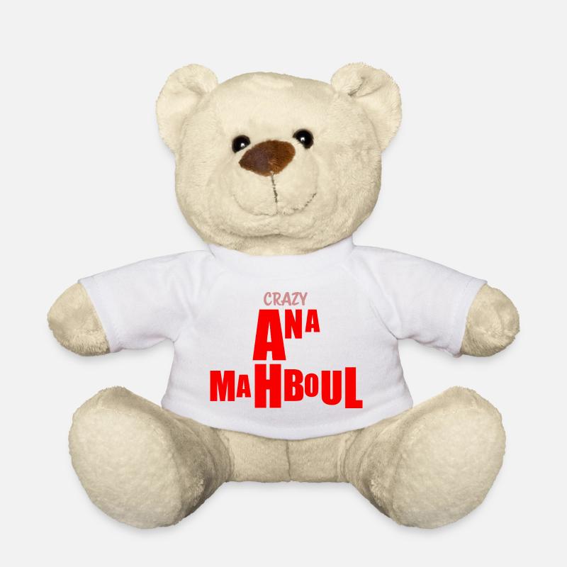 MAHBOUL ANA LA FOLLE - Nounours - blanc