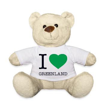 J’AIME LE GROENLAND Grönland - Nounours - blanc - Devant