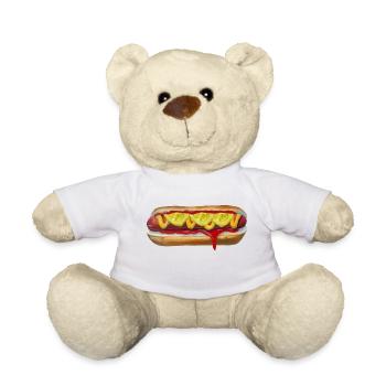 Farbexplosiver Hotdog Malerei - Teddy - Weiß - Vorne
