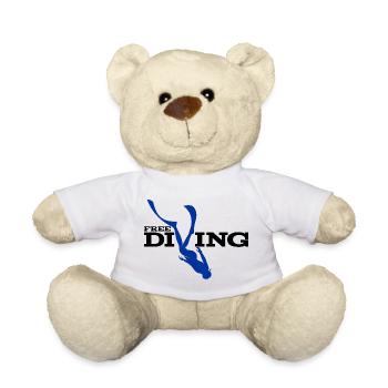 AquaDive Silhouette - Teddy Bear - white - Front