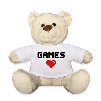 Games Herz Gamer - Teddy - Weiß - Vorne