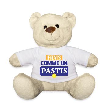 Frais comme un pastis Homme Beauf Humour Apéro - Nounours - blanc - Devant