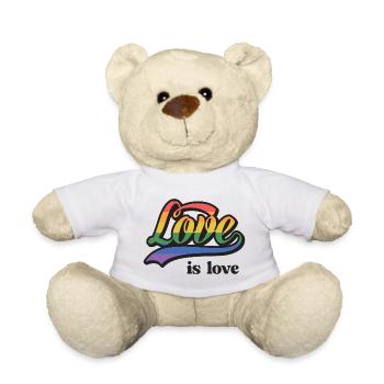 LGBT Pride Month - Liebe ist Liebe - Teddy - Weiß - Vorne