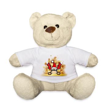 Weihnachten mit Rentier Elmondo - Teddy - Weiß - Vorne