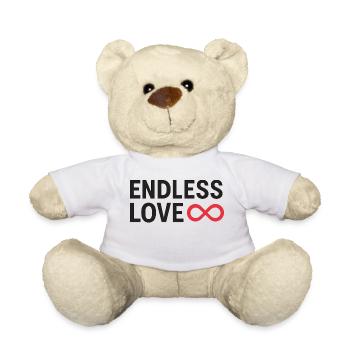 Endless Love Infinity Design - Teddy Bear - white - Front