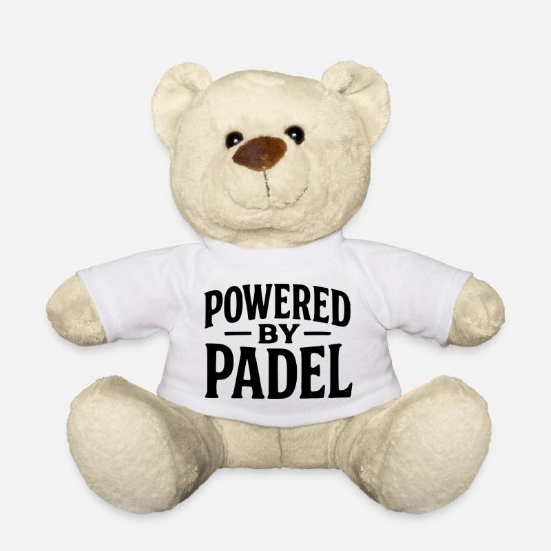Lustiges Padel – Powered by Padel - Teddy - Weiß