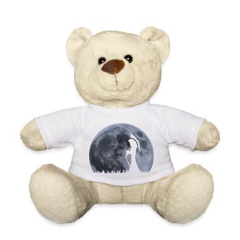 Death Rises with the Moon - Teddy Bear - white - Front