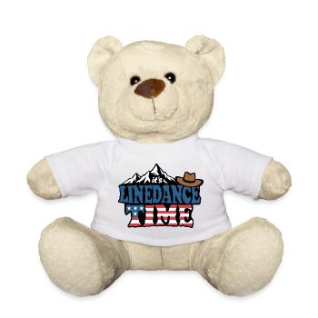 It's linedance time, Linedancing, Country Fan - Teddy - Weiß - Vorne