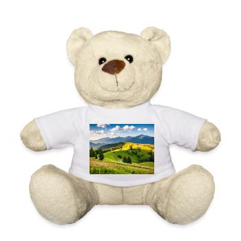 Bukolische Landschaft aus Bergen und Wiesen - Teddy - Weiß - Vorne