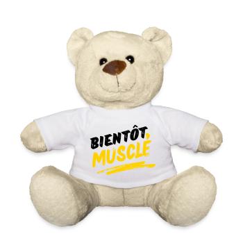 Energetisches, muskulöses Design im urbanen Stil - Teddy - Weiß - Vorne
