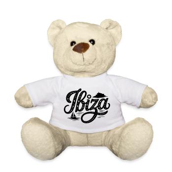 Ibiza - Souvenir-Design - Teddy - Weiß - Vorne