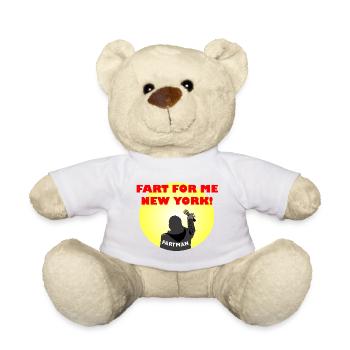 T-shirt graphique sur le thème du pet comique - Nounours - blanc - Devant