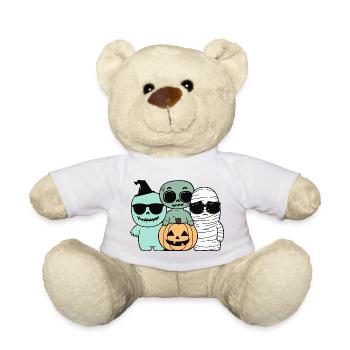 Halloween halloween horror party design - Teddy Bear - white - Front