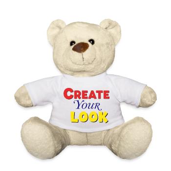 Lebendiges, farbenfrohes, kreatives Textdesign - Teddy - Weiß - Vorne