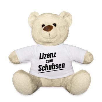 License to push - Teddy Bear - white - Front