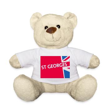 Buntes Union Jack-Design - Teddy - Weiß - Vorne