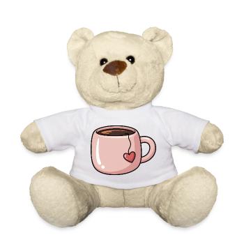 Heart Tea Mug - Teddy Bear - white - Front
