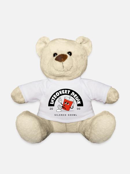 Introvert - Teddy Bear - white