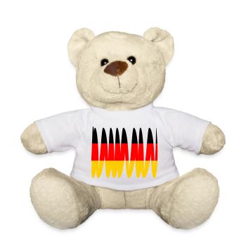 Germany Flag - Teddy Bear - white - Front
