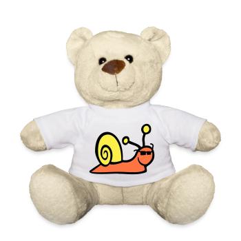 Snail Sunglasses Cute Cute Happy Cool - Teddy Bear - white - Front