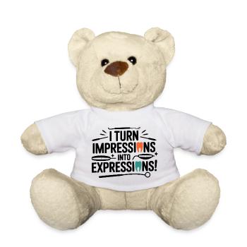 Dental Lab Technician Wax Carver  - Teddy Bear - white - Front