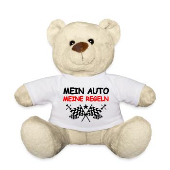 Voiture - Nounours - blanc - Devant
