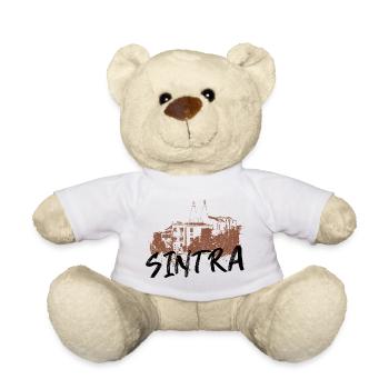 Palais national Sintra ocre rouge Portugal - Teddy Bear - white - Front