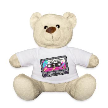Neon Kassette Playlist 90er Jahre - Teddy - Weiß - Vorne