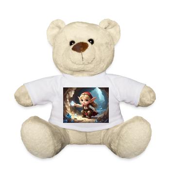 Small Elf Diamond Treasure - Teddy Bear - white - Front