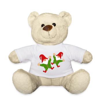 Funny gnomes - Teddy Bear - white - Front