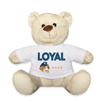 Chien Loyal Mascotte de Police - Nounours - blanc - Devant