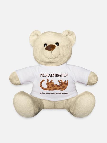 Prokatztination - l’art de ne rien faire..... - Nounours - blanc